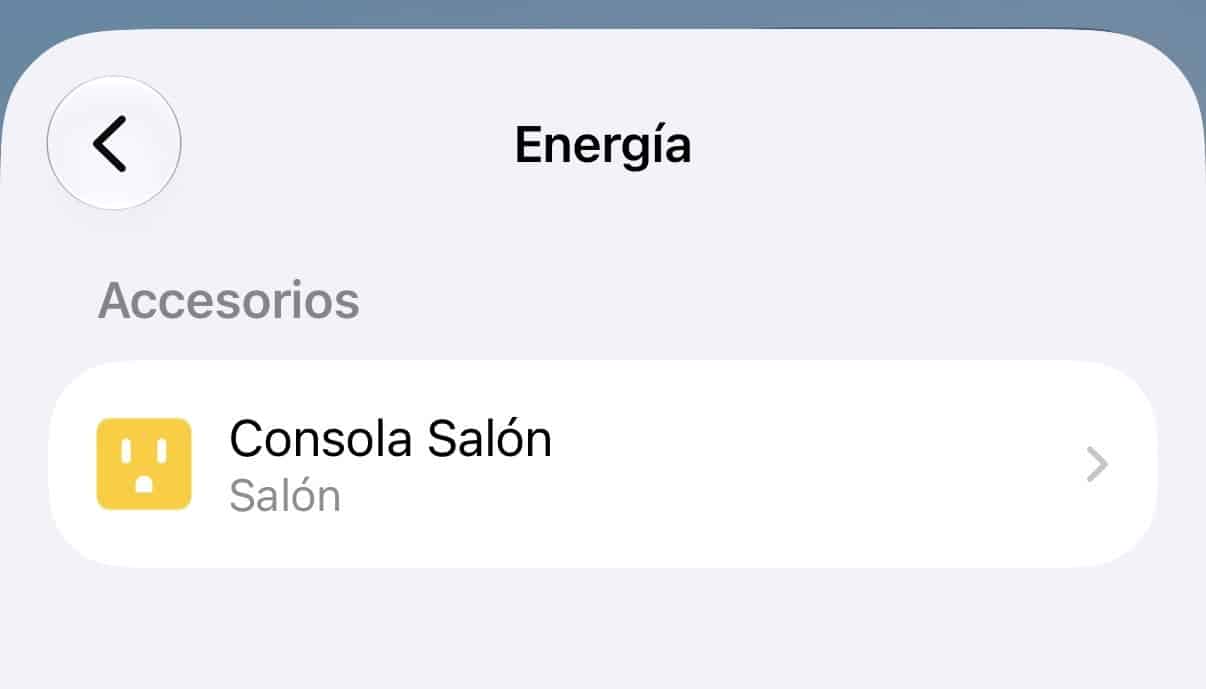 List of accessories in the Energy tab of the Home app on iOS 27