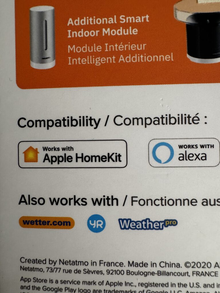 Compatibilidad con HomeKit de la Estación Meteorológica de Netatmo