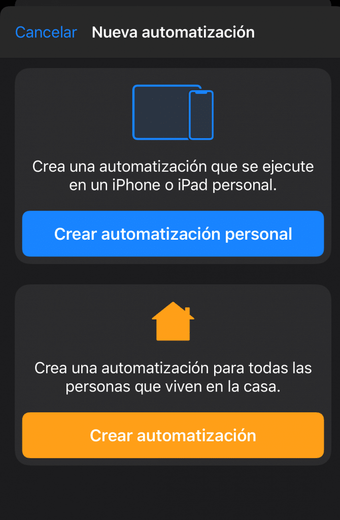 Automatización en Atajos con iOS13