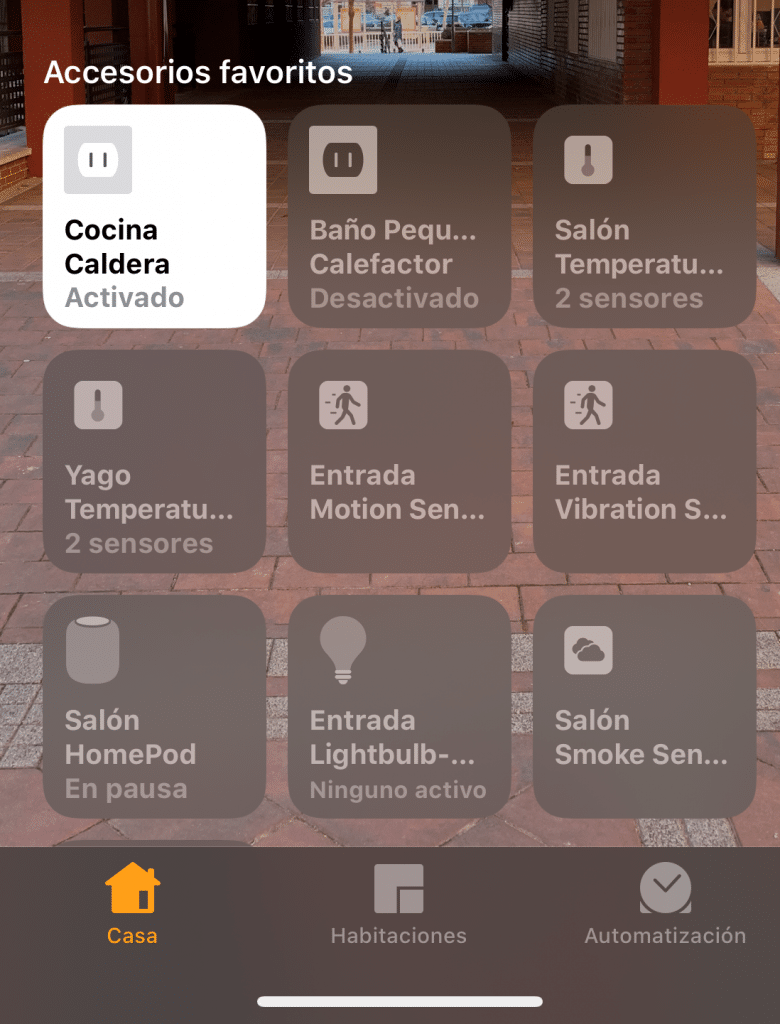 Dispositivos agrupados en Casa con iOS13