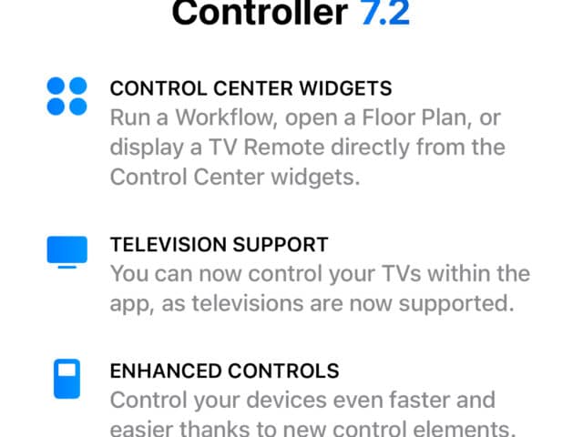 Novedades en la nueva versión de Controller for HomeKit!