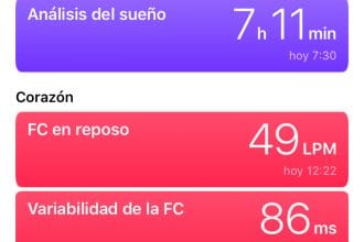 Aplicación Salud en iOS