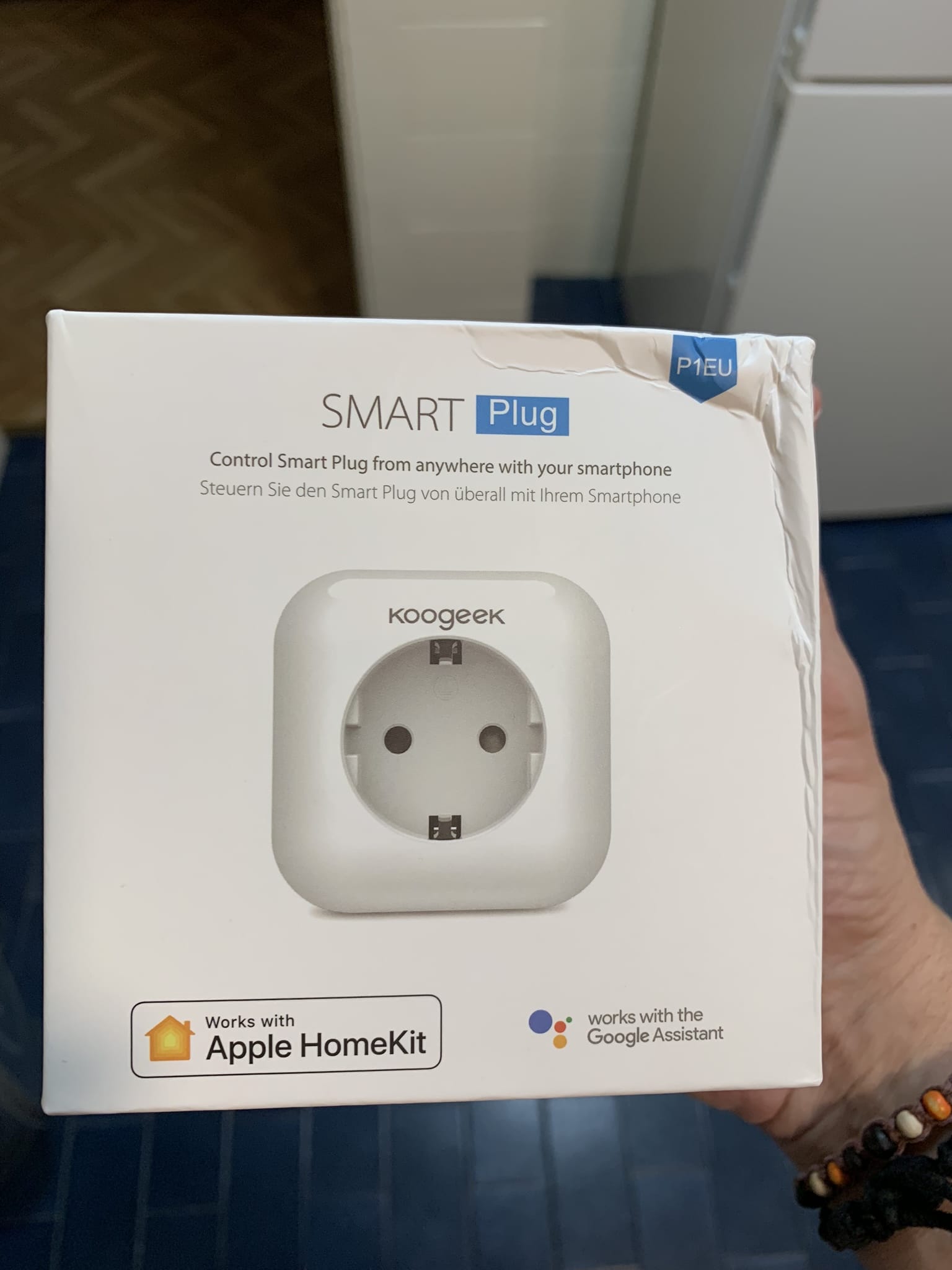  Enchufe inteligente Mini HomeKit, enchufe de salida WiFi  inteligente compatible con Apple HomeKit,  Alexa y Google Assistant  Enchufe de control de voz con función de temporizador y control de 