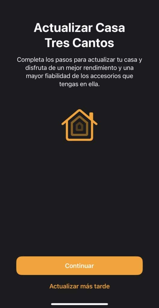 Actualizar la arquitectura de la app Casa