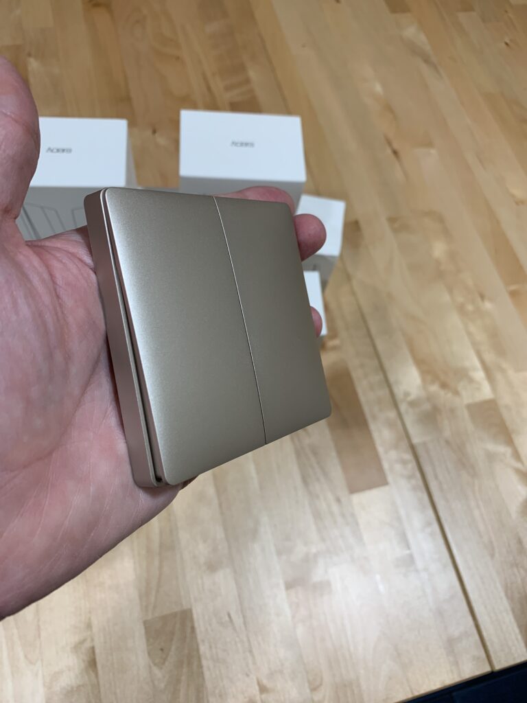 Nuevos interruptores Gold de Aqara compatibles con Apple HomeKit
